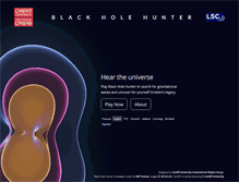 Tablet Screenshot of blackholehunter.org